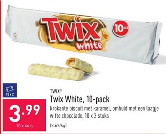 ALDI Twix White,10-pack aanbieding