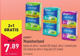 ALDI Maandverband aanbieding