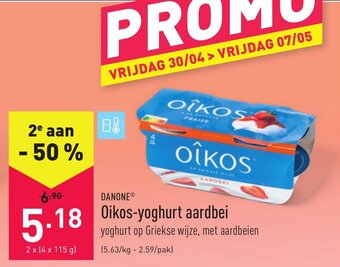 Oikos-yoghurt aardbei