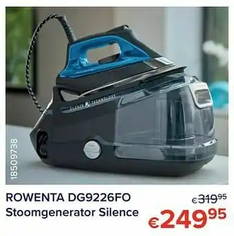 Rowenta dg9226fo stoomgenerator silence