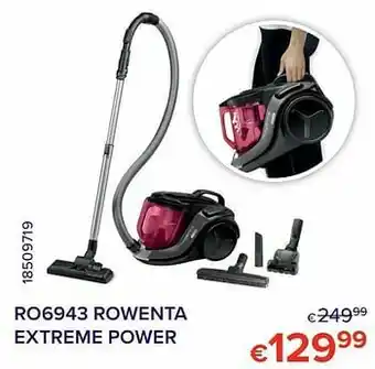 Euroshop Ro6943 rowenta extreme power aanbieding