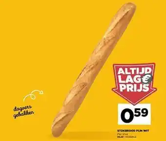 Jumbo Stokbrood fijn wit aanbieding
