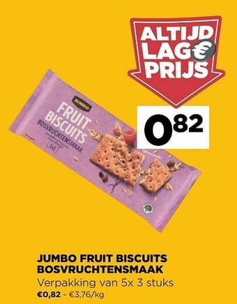 Jumbo Jumbo fruit biscuits bosvruchtensmaak aanbieding