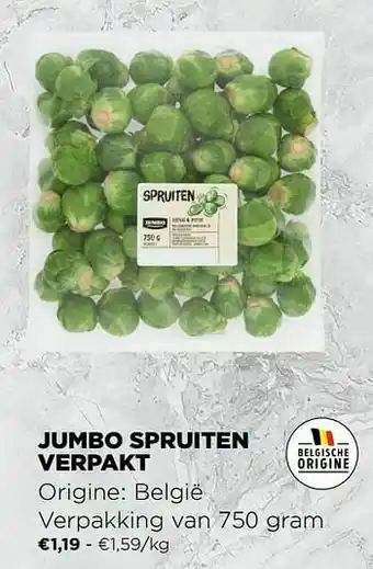 Jumbo spruiten verpakt