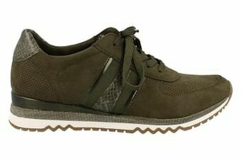 Berca Shoes Marco Tozzi Sneaker Dames - Kaki aanbieding