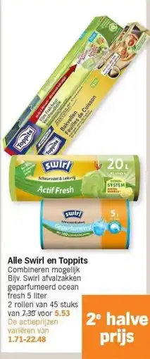 Albert Heijn Alle Swirl en Toppits aanbieding