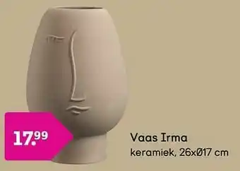 Leen Bakker Vaas irma aanbieding