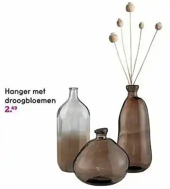 Hanger met droogbloemen