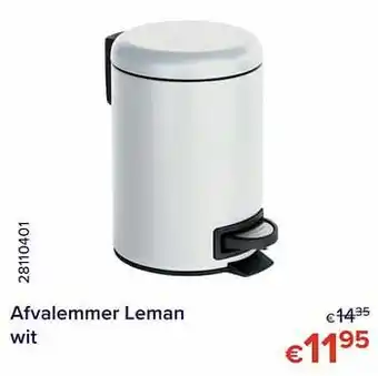 Afvalemmer leman wit