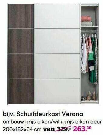 Leen Bakker Schuifdeurkast verona aanbieding