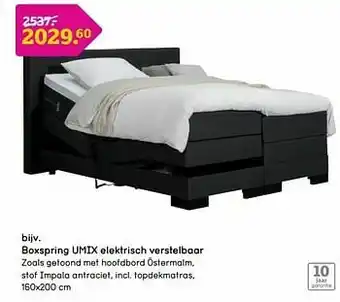 Leen Bakker Boxspring umix elektrisch verstelbaar aanbieding