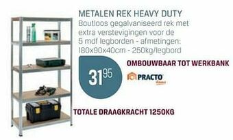 Metalen rek heavy duty