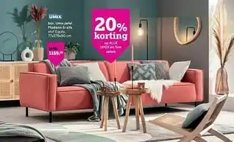 Leen Bakker Umix zetel madison 5-zits aanbieding