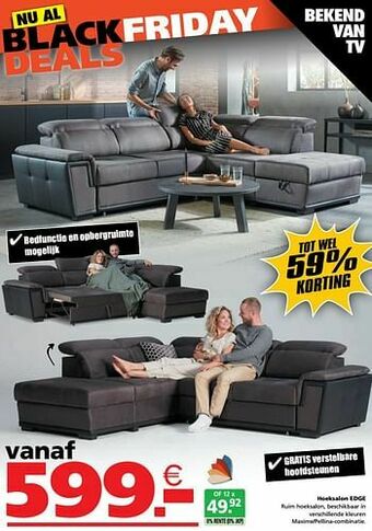 Seats and Sofas Hoeksalon edge aanbieding
