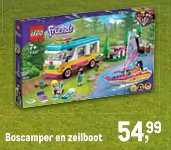 Boscamper en zeilboot