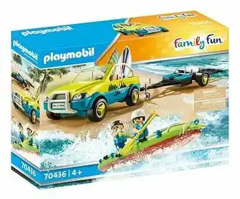 Dreamland PLAYMOBIL Family Fun 70436 Strandwagen met kano’s aanbieding