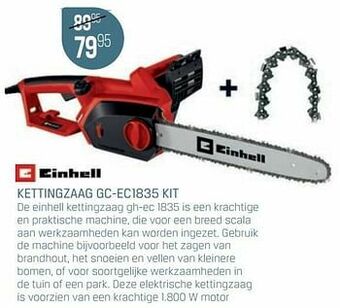 Einhell kettingzaag gc-ec1835 kit
