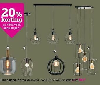 Leen Bakker Hanglamp marnix aanbieding