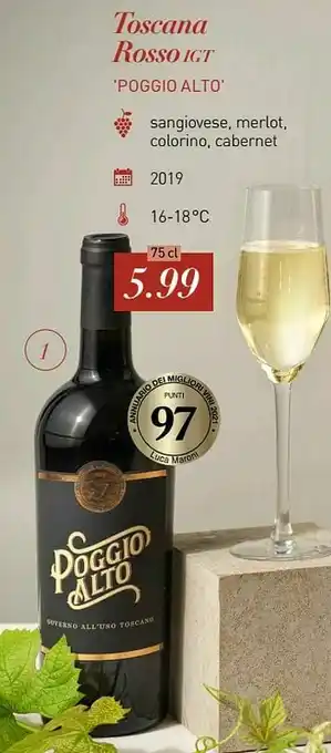 ALDI Toscana rosso igt poggio alto aanbieding
