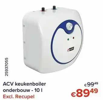 Euroshop Acv keukenboiler onderbouw - 10 l aanbieding