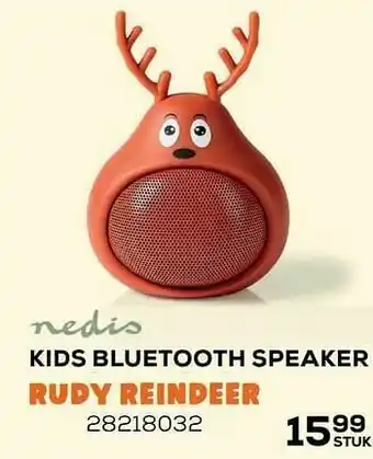 Nedis kids bluetooth speaker rudy reindeer