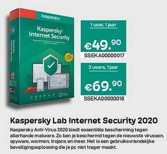 CompuDeals Kaspersky lab internet security 2020 aanbieding