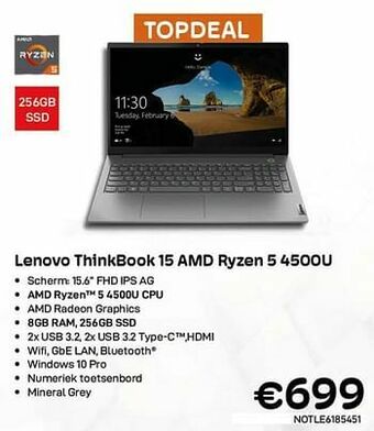 Lenovo thinkbook 15 amd ryzen 5 4500u