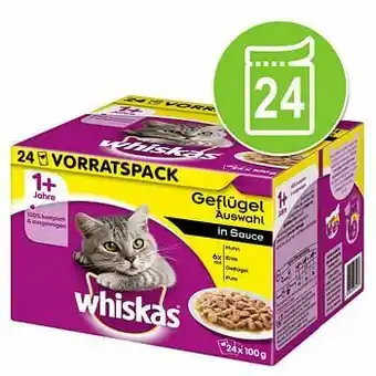 Zooplus 24x100g 1+ Selectie Maaltijdzakjes Gemengde selectie in Gelei Whiskas Kattenvoer aanbieding