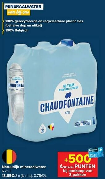 Carrefour Market Natuurlijk mineraalwater aanbieding