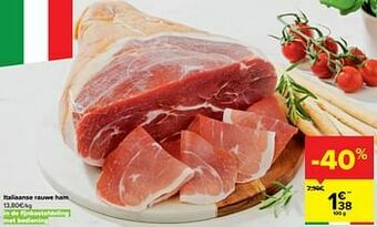 Carrefour Market Italiaanse rauwe ham aanbieding