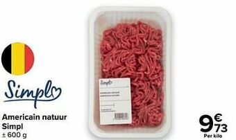 Carrefour Market Americain natuur simpl aanbieding
