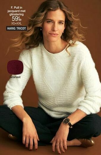 Damart Pull in jacquard met glinstering aanbieding