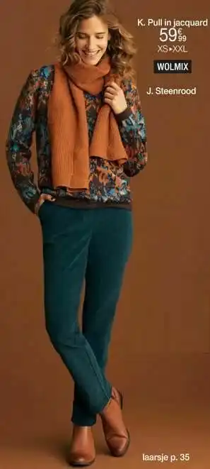 Damart Pull in jacquard aanbieding