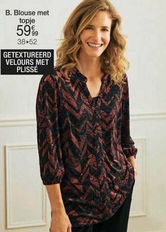 Damart Blouse met topje aanbieding