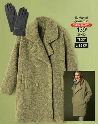 Damart Mantel gevoerd in aanbieding