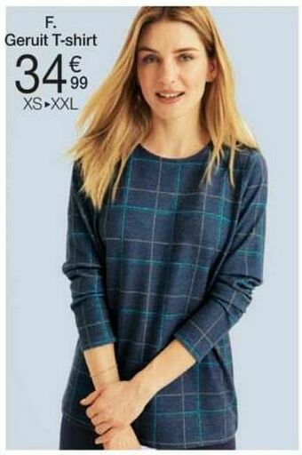 Damart Geruit t-shirt aanbieding