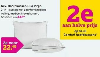 Leen Bakker Hoofdkussen duo virgo aanbieding