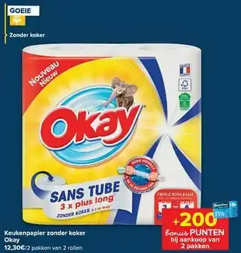 Carrefour Market Keukenpapier zonder koker okay aanbieding