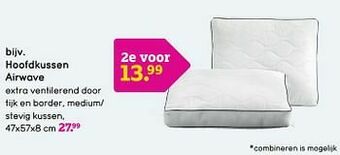 Leen Bakker Hoofdkussen airwave aanbieding