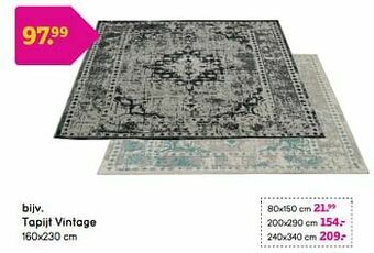 Leen Bakker Tapijt vintage aanbieding