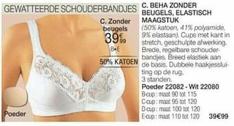 Damart Beha zonder beugels elastisch maagstuk aanbieding