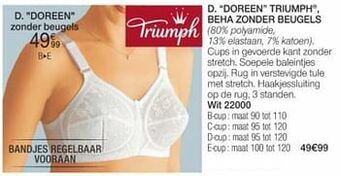 Damart Doreen triumph beha zonder beugels aanbieding