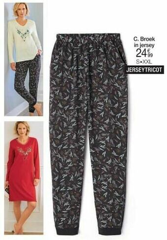 Damart Broek in jersey aanbieding