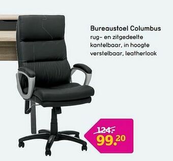 Leen Bakker Bureaustoel columbus aanbieding