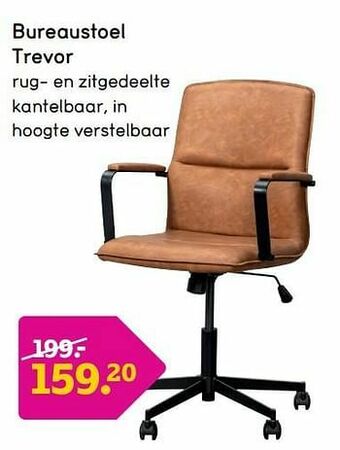 Leen Bakker Bureaustoel trevor aanbieding