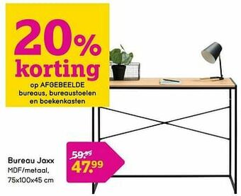 Leen Bakker Bureau jaxx aanbieding