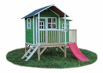 Dreamland EXIT houten speelhuisje Loft 350 groen aanbieding