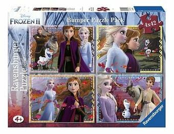 Dreamland Ravensburger puzzel 4-in-1 Disney Frozen II aanbieding