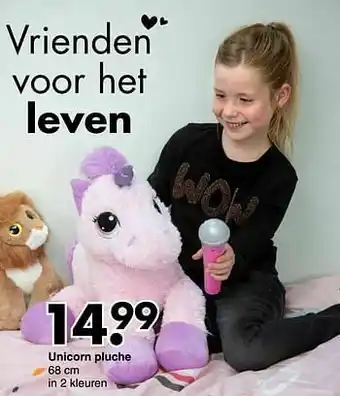 Wibra Unicorn pluche aanbieding