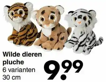 Wibra Wilde dieren pluche aanbieding